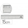 Regle liderpapel plastique cristal 15 cm