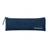 Fourre-tout liderpapel plat mince 1 compartiment 20x6cm coloris bleu marine