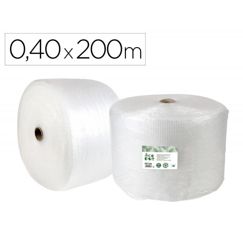 Film a bulles liderpapel ecouse 30% plastique recycle 30g/m2 rouleau 0,40x200m