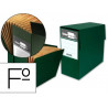 Boite de transfert liderpapel avec trieur sur l'ouverture laterale dos 110mm 380x110x260mm coloris vert