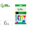 Ustensiles liderpapel pour pate a modeler set 6 pieces assorties