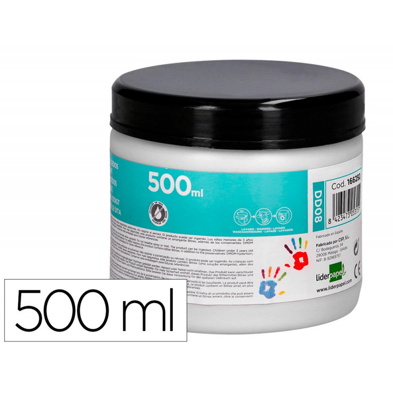 Peinture au doigt liderpapel flacon 500 ml coloris blanc