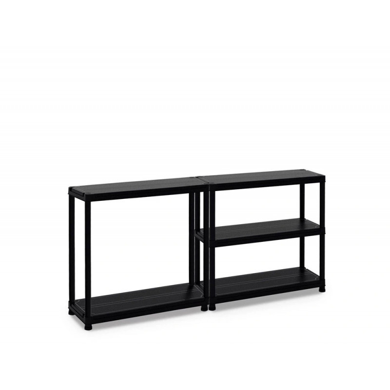 Etagere paperflow universal 104 pp 5 tablettes poids max 100kg/tablette 100x40x180cm coloris noir