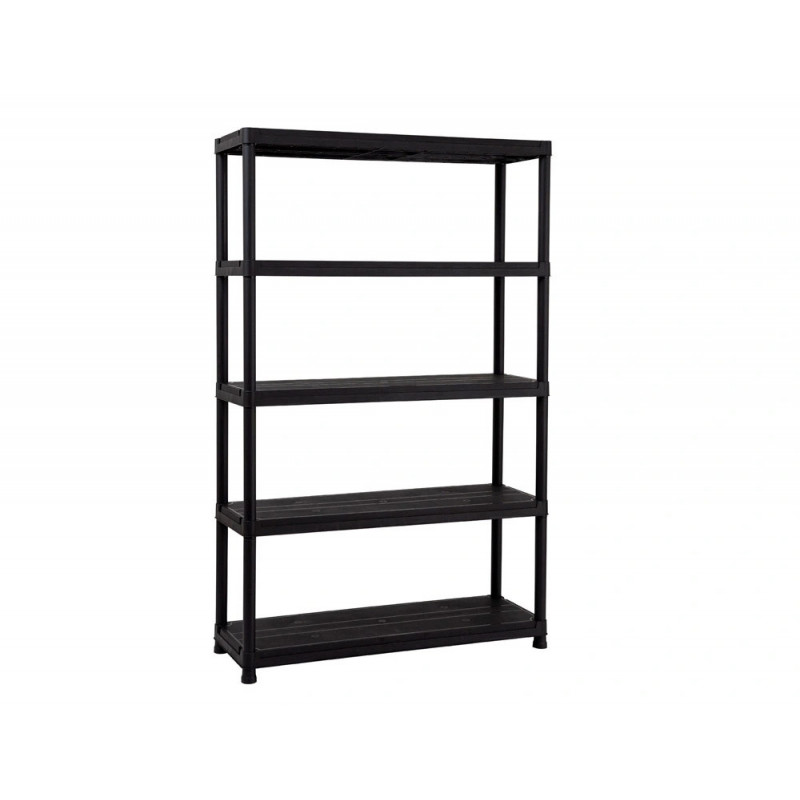 Etagere paperflow universal 124 pp 5 tablettes poids max 60kg/tablette 120x40x180cm coloris noir