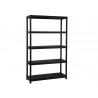 Etagere paperflow universal 124 pp 5 tablettes poids max 60kg/tablette 120x40x180cm coloris noir