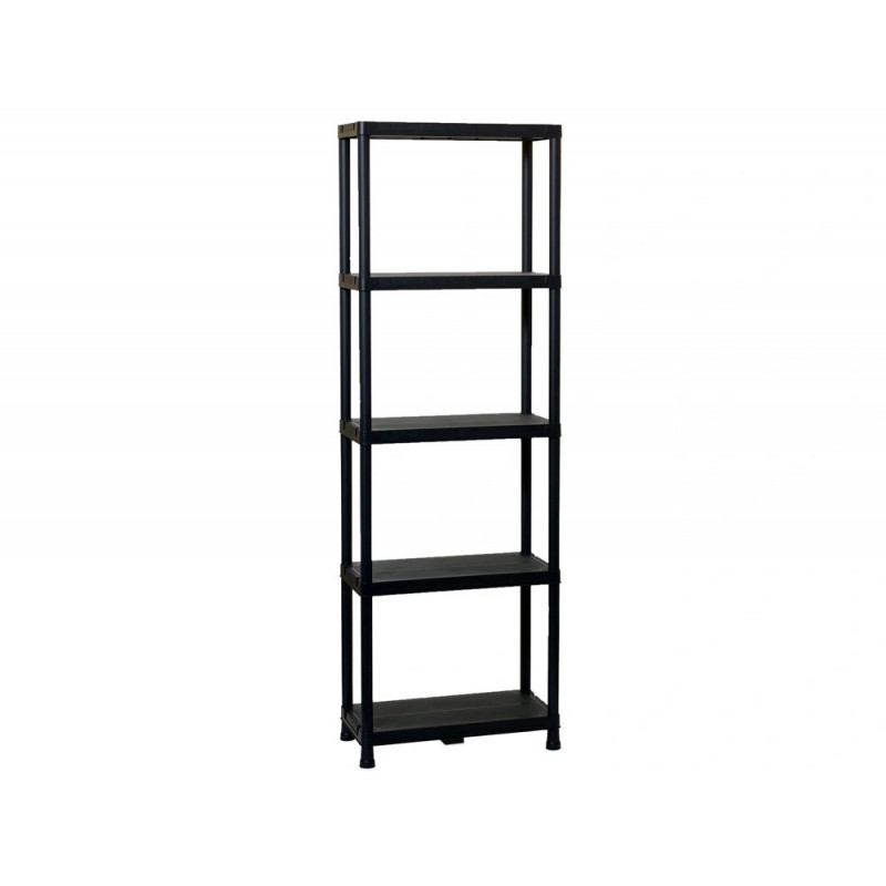 Etagere paperflow universal 63 pp 5 tablettes poids max 25kg/tablette 60x30x180cm coloris noir