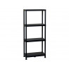 Etagere paperflow universal 63 pp 4 tablettes poids max 25kg/tablette 60x30x138cm coloris noir