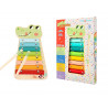 Jeu enfant imaginovo crocodile instrument musical xylophone bois +18 mois 28x14,8x2,5 cm