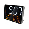 Horloge unilux numi digitale led multi-fonctionelle coloris noir