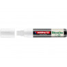 Marqueur edding 55 ecoline peinture base eau pointe biseautee 4/15mm coloris blanc