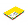 Papier dessin canson colorline a4 150g face lisse/face legerement grainee 150g a4 coloris assortis