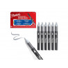 Marqueur sharpie creatif pointe pinceau trait min 1,2mm encre acrylique coloris gris