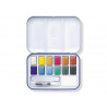 Peinture aquarelle staedtler 8880 design journey coloris metalliques assortis 12 unites coffret metallique
