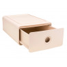 Module classement exacompta tiny box skandi 1 tiroir monobloc plastique recycle 265x190x107mm coloris nude