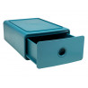Module classement exacompta tiny box skandi 1 tiroir monobloc plastique recycle 265x190x107mm coloris bleu