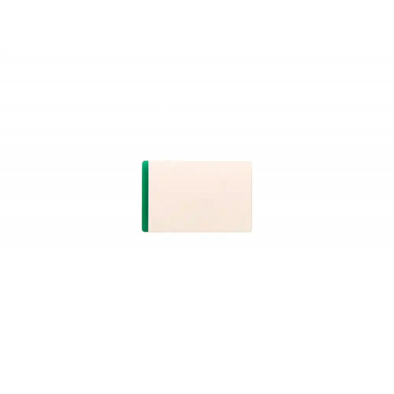 Porte-etiquette tarifold magnetique plastifiable a froid 66x100mm coloris vert sachet 50 unites
