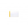 Porte-etiquette tarifold magnetique plastifiable a froid 66x100mm coloris jaune sachet 50 unites