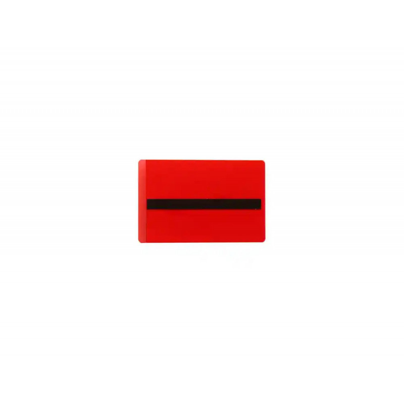 Porte-etiquette tarifold magnetique plastifiable a froid 66x100mm coloris rouge sachet 50 unites