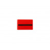 Porte-etiquette tarifold magnetique plastifiable a froid 66x100mm coloris rouge sachet 50 unites