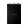 Bloc rhodia greenactive greenpad reliure integrale a4+ ligne carte souple recyclee 350g 80f coloris