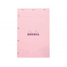 Bloc agrafe rhodia couleurs n 20 a4+ 21x31,8cm 5x5 80 feuillets microperfores et perfores 4 trous couvertures