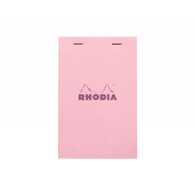 Bloc agrafe rhodia couleurs n 14 11x17cm 5x5 80 feuillets microperfores couvertures assorties