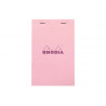 Bloc agrafe rhodia couleurs n 14 11x17cm 5x5 80 feuillets microperfores couvertures assorties