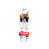 Pinceau darwi for you acrylic large poils souples synthetiques set 5 unites
