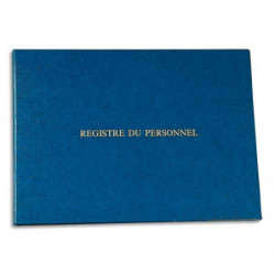 LE DAUPHIN Registre du personnel 24x32 cm 40 pages + garde