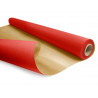 Papier cadeau kraft duo metal 60gr rouleau 0,69x50m coloris rouge / or