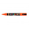 Marqueur posca pc5br peinture base eau inodore tout support pointe moyenne brush coloris orange fonce