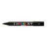 Marqueur posca pc5br peinture base eau inodore tout support pointe moyenne brush coloris noir