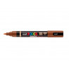 Marqueur posca pc5br peinture base eau inodore tout support pointe moyenne brush coloris marron