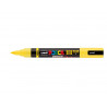 Marqueur posca pc5br peinture base eau inodore tout support pointe moyenne brush coloris jaune