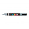 Marqueur posca pc5br peinture base eau inodore tout support pointe moyenne brush coloris gris
