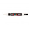 Marqueur posca pc5br peinture base eau inodore tout support pointe moyenne brush coloris blanc