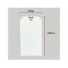 Etiquette avery americaine papier recycle rigide 100x55mm sans fils coloris blanc 1000 unites
