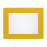 Cadre marquage sol durable a4 adhesif non permanent coloris jaune