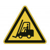 Pictogramme sol durable attention chariots elevateurs 430x430mm