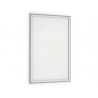 Cadre affichage durable snapframe a1 aluminium film transparent antireflet coins droits coloris argent