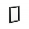Cadre affichage durable snapframe a4 aluminium film transparent antireflet coins droits coloris noir