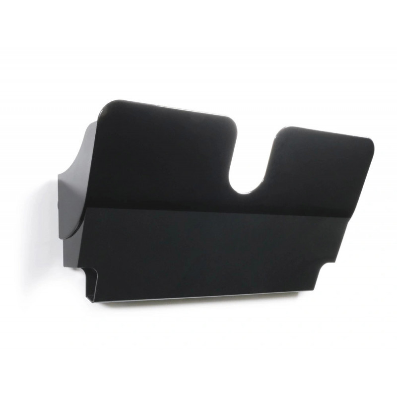Corbeille a courrier durable flexiplus murale format a4 paysage 1 compartiment charge 2kg coloris noir