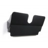 Corbeille a courrier durable flexiplus murale format a4 paysage 1 compartiment charge 2kg coloris noir