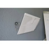Corbeille a courrier durable flexiplus murale format a4 paysage 1 compartiment charge 2kg coloris transparent