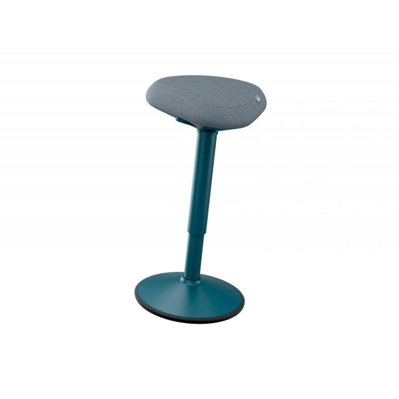 Tabouret assis leitz ergo active oscillant forme triangulaire hauteur reglable 47-64cm coloris gris fonce