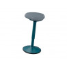 Tabouret assis leitz ergo active oscillant forme triangulaire hauteur reglable 47-64cm coloris gris fonce