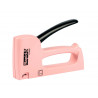 Agrafeuse murale rapid r13 ljung agrafes fil fin n13 poignee ergonomique coloris rose bruyere