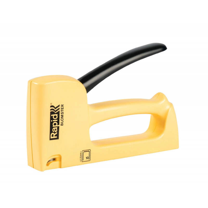 Agrafeuse murale rapid r13 blomster agrafes fil fin n13 poignee ergonomique coloris jaune