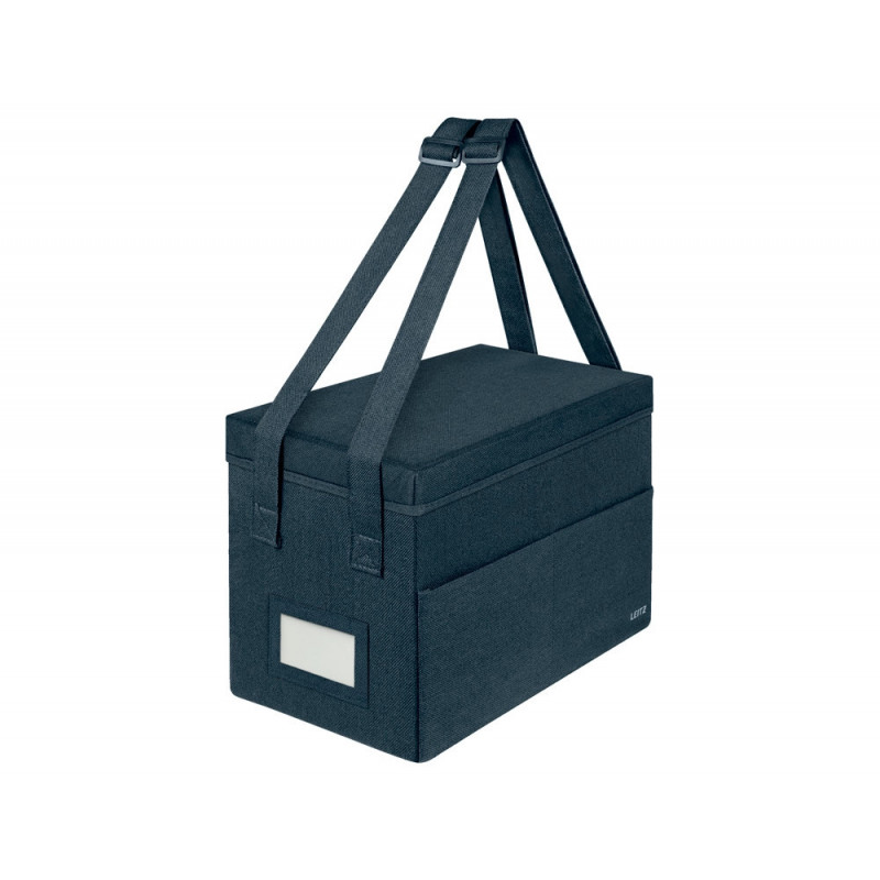 Sac rangement leitz nomades pliable tissu avec couvercle compatible pc 14/' 3 compartiments fermeture zip