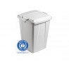 Conteneur a dechets durable durabin eco carre capacite 90l coloris gris